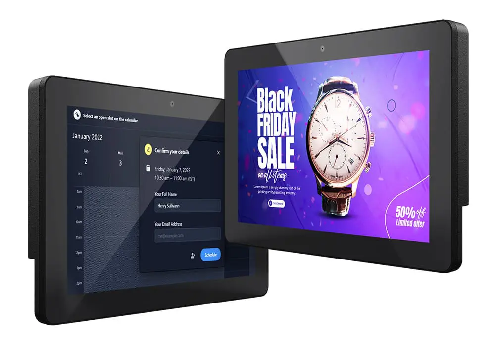 Android搭載 バッテリーレス 10.1型 壁掛けタッチパネルPC - WAP-101