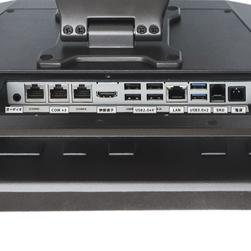 エフケイシステム 防塵防水 タッチパネルPC「K5ve II」のI/Oポートの配置図