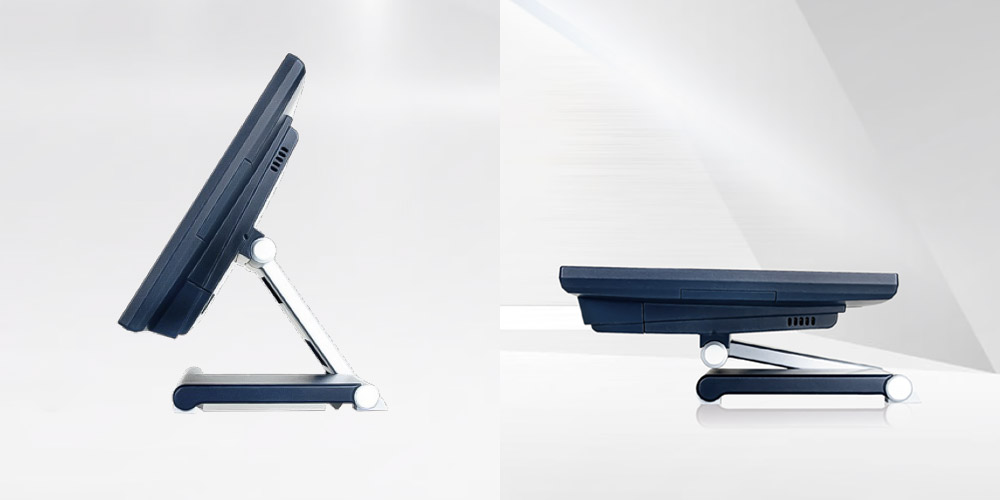 SF1560 POS端末 高さ調整スタンド カウンターモード フラットモード