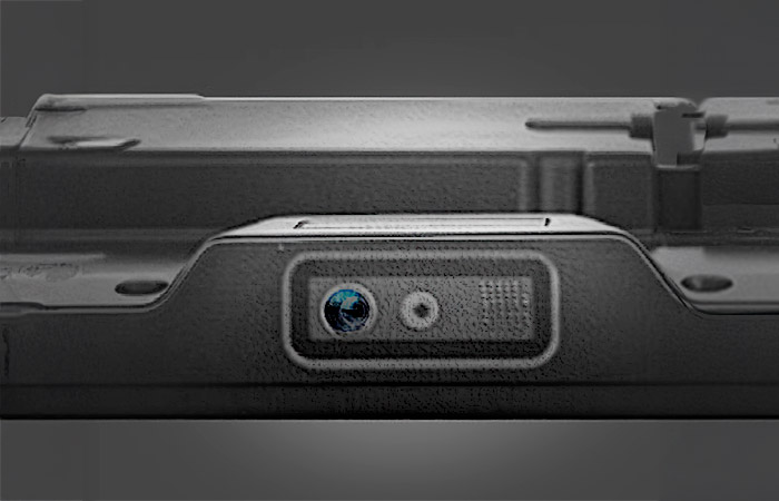 Zebra製スキャンエンジンが搭載されたMP600のカメラ部分